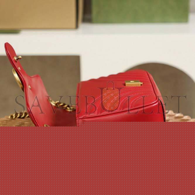 G*u*i    marmont small matelasse shoulder bag 443497 (26*7*15cm)